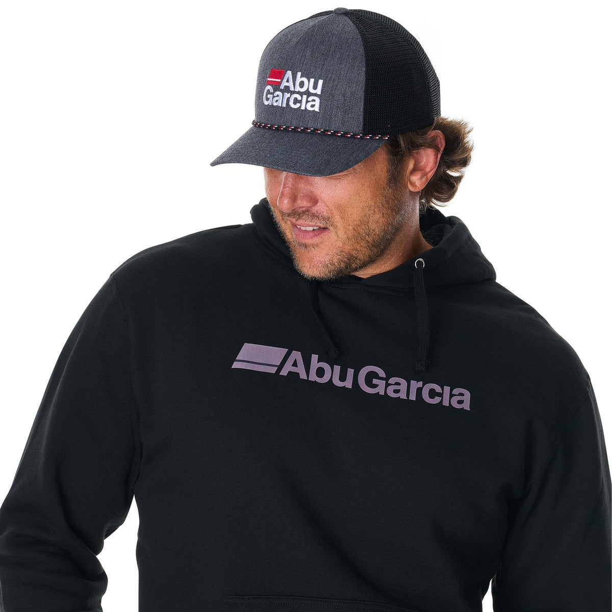 Stacked Logo Heather Rope Trucker